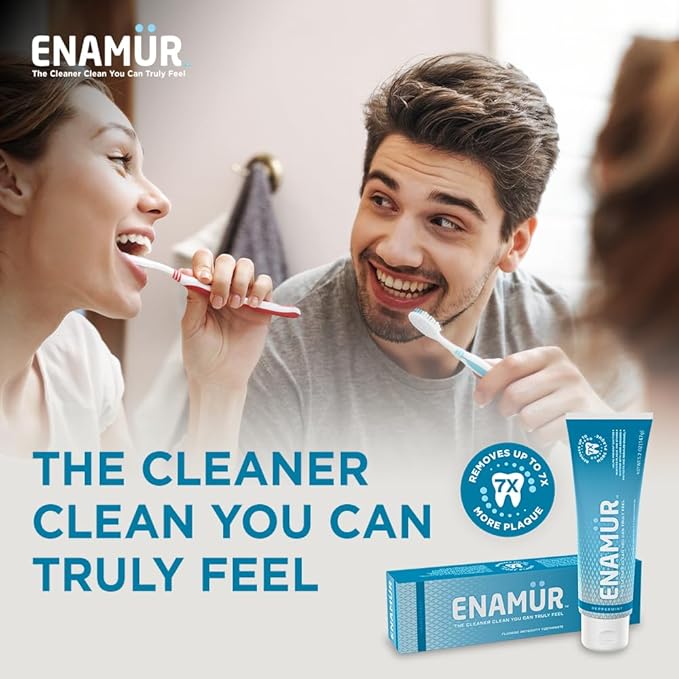 Premium Advanced Oral Care Plaque & Stain Removal Toothpaste - Plant Fiber Technology Removes 7X More Plaque Than Leading Brands, Whitens and Protects Enamel, 5.2 oz