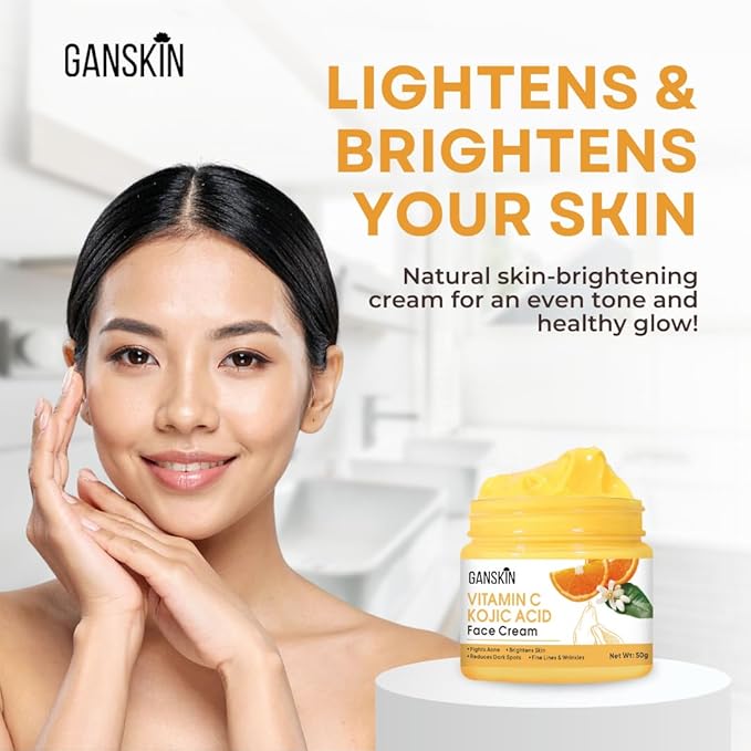 Kojic Acid Cream – Skin Brightening Cream for Dark Spots & Uneven Tone – For Face & Body, Including Intimate Areas – Kojic Acid Lotion for a Brighter, Radiant Look