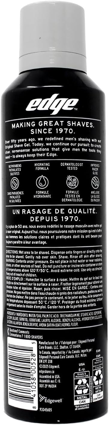 Edge Ultra Sensitive Shave gel, 7 Ounce (Pack of 2)