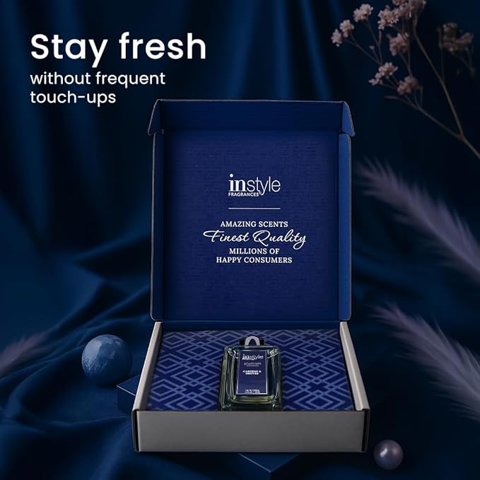 Instyle Fragrances Platinum Collection Gardens & Groves, Inspired by C.hanel's C.oco Mademoiselle, Premium Women’s Eau de Parfum, CLEAN, Vegan, Paraben-Free, Never Tested on Animals, 3.4 Fluid Ounces