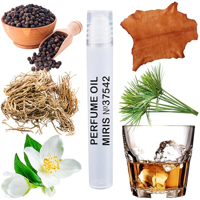 MIRIS No. 37542, Inspired by Dark Lord, Long-Lasting Perfume Oil for Men Roll-On, Rollerball 0.34 Fl Oz / 10 ml