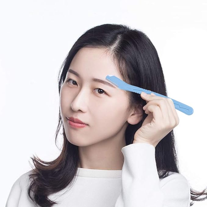 3pcs Eyebrow Easy to Use Razor Dermaplaning Razor for Women for Face Facial Hair Shaper Trimmer Girls Mustache Trimmer Beard s s Portable Women's Remover