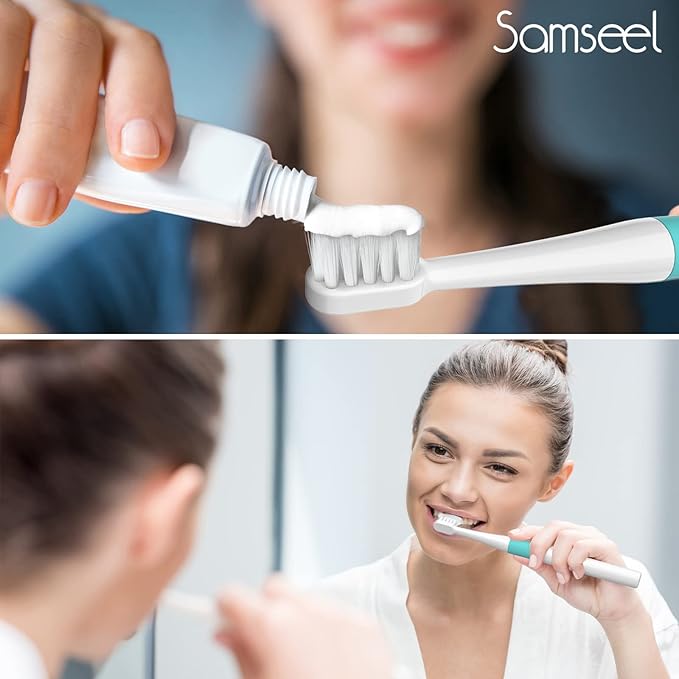 (2-Pack, White and Pink Sonic Electric Toothbrush Lasting for 90 Days Travel Essential Waterproof Portable Mini Design for Daily Oral Care Business Travelling and Holiday Use