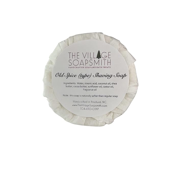Old Spice Shaving Soap, thick lather, wonderful scent. Just like dad and grandpa used.
