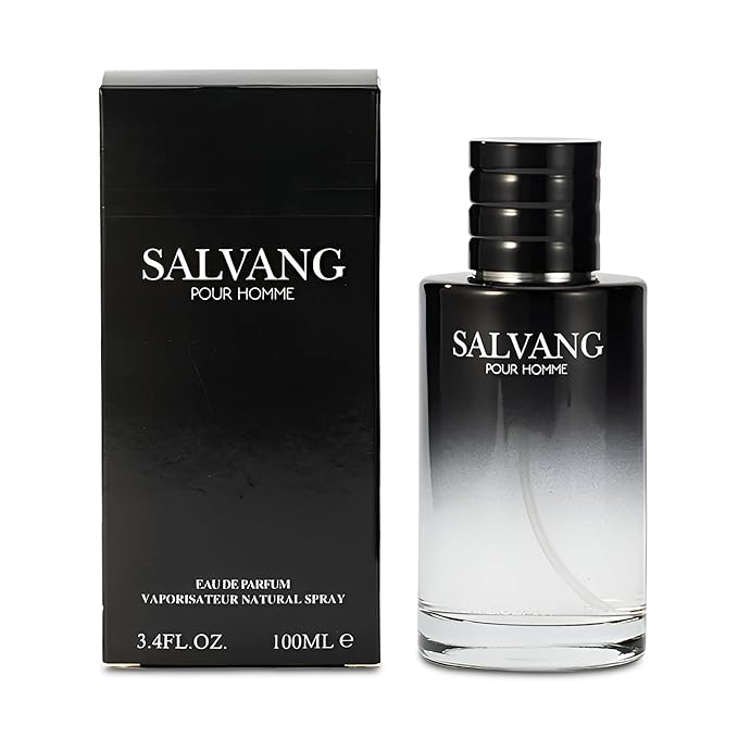 Men’s Cologne Salvang Original Natural Spray Eau De Toilette,Long-Lasting Scent Perfume for Men Elegant Bottle - Great Holiday Gift, 3.4 Fl Oz/100 Ml