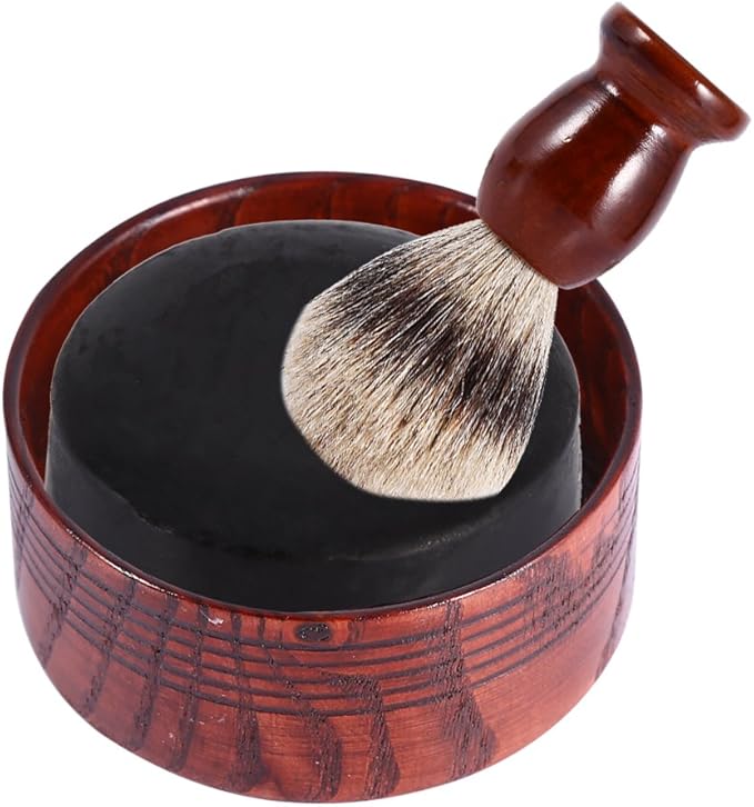 Shaving Soap Bowl， Durable Soap Bowl, Wooden for Travel Daily Use