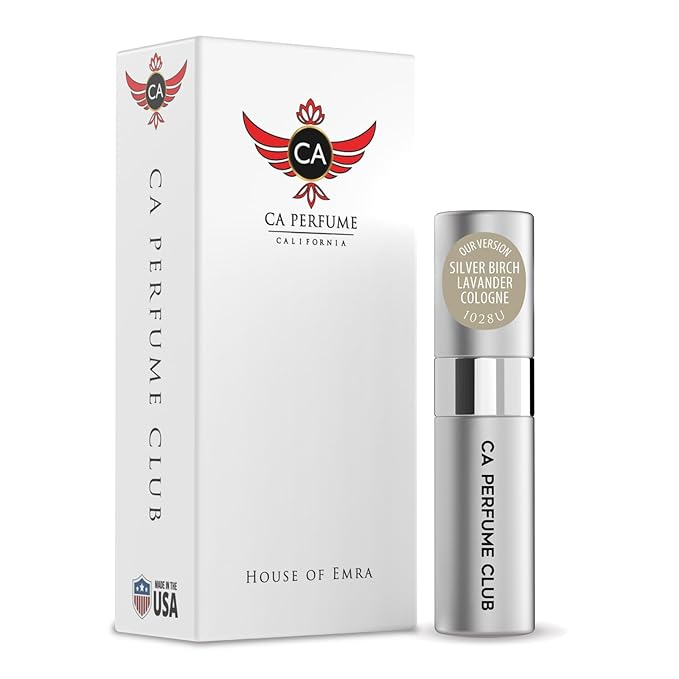 CA Perfume Impression of Silver Birch & Lavander Cologne for Women & Men Eau De Parfum Spray Long Lasting Woody Aromatic Perfume (0.27 Fl Oz / 8ml)