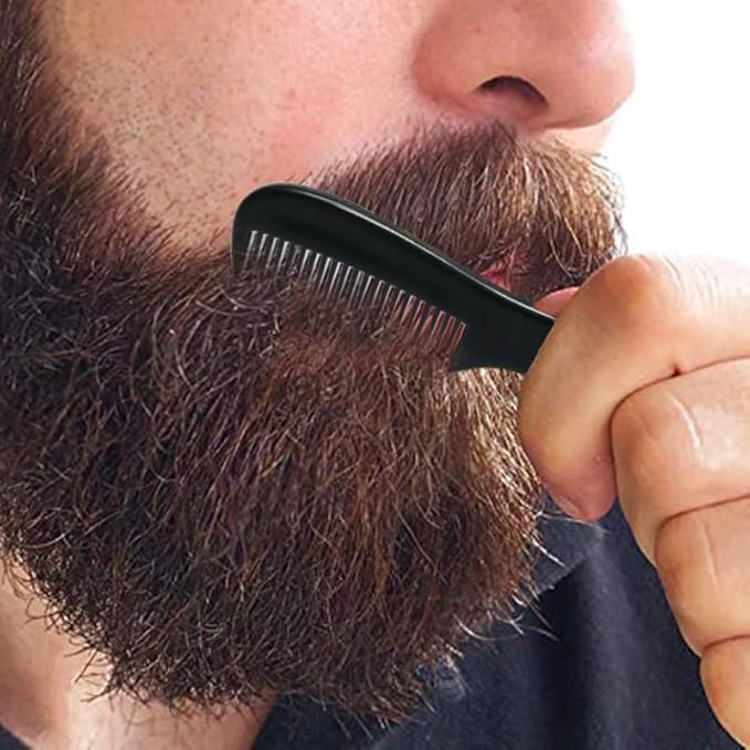 20pcs Mini Mustache Comb, 2.87" Plastic Mini Beard Brush for Men Pocket Mens Combs for Beard Straightener Men Pocket Sized Mens Mustache Brush