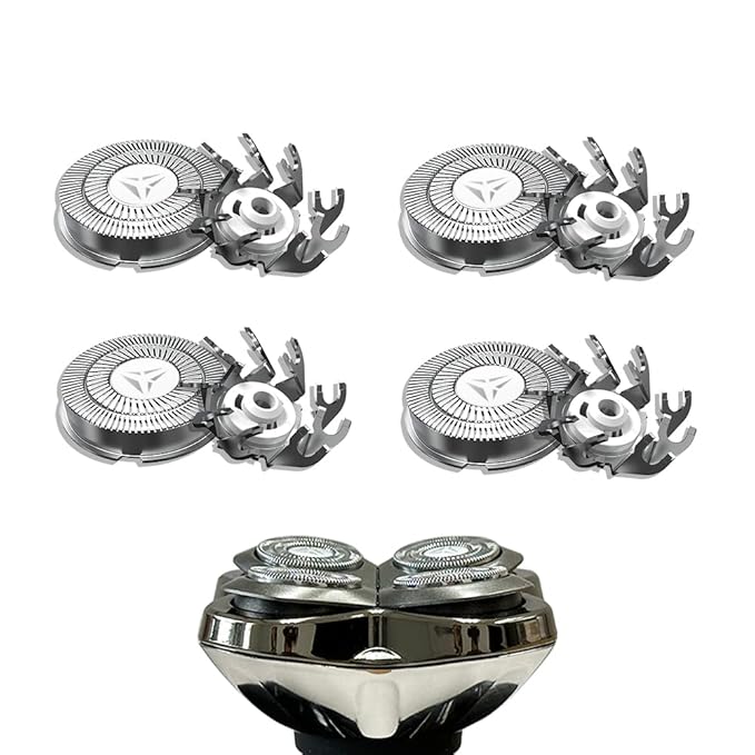 Shaver Replacement Blades for Skull Shaver Pitbull Replacement Blade,Replacement Heads for Pitbull Gold/Silver/Platinum Pro Shaver (4 Blades)