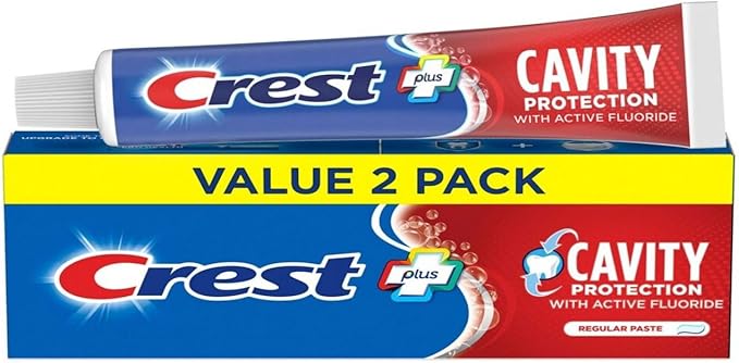 Crest Cavity Protection Toothpaste, Regular Paste, 5.7 Oz (Pack Of 2)