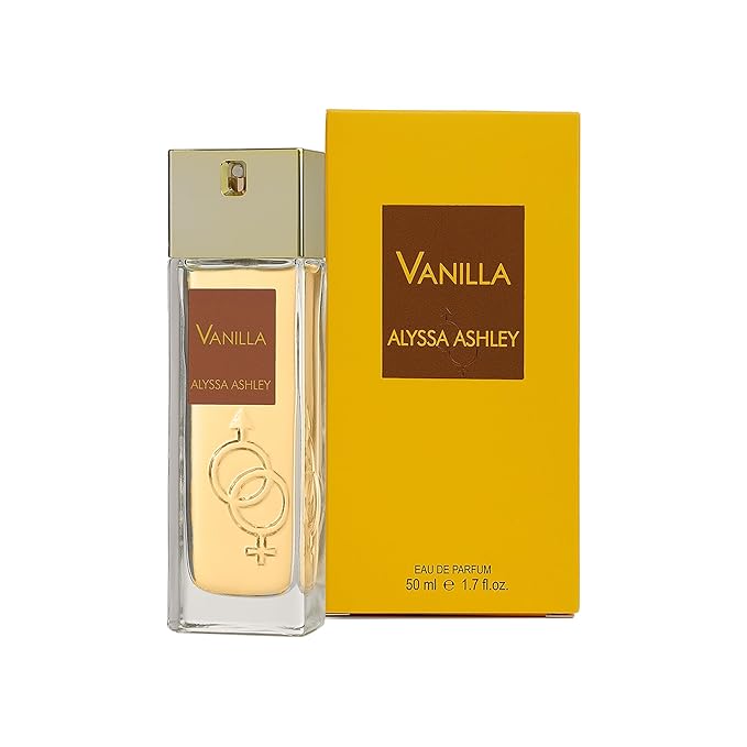 Alyssa Ashley Vanilla - Perfumes for Women and Cologne for Men - Vanilla Fragrance with White Flowers and White Rose Petals - 1.7 oz EDP Spray