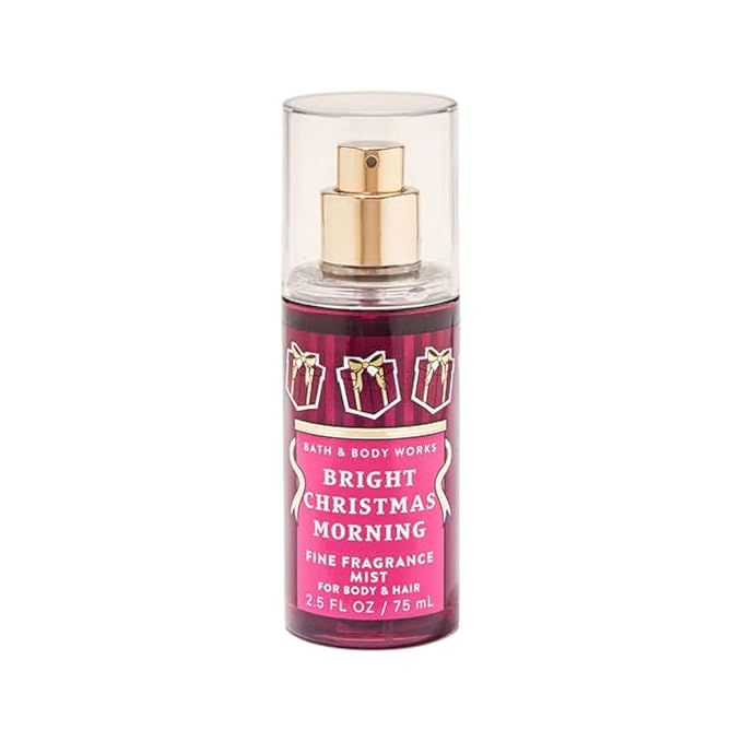 Bath and Body Works Fine Fragrance Mist Travel Size Mini Purse Spray 2.5 Ounce (Bright Christmas Morning)