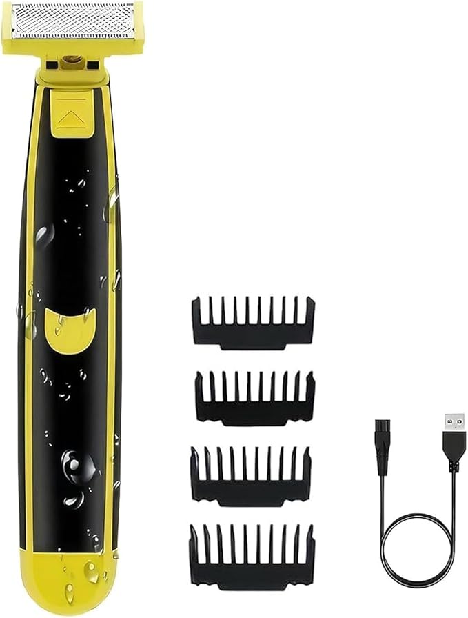 Wet and Dry Electric Shaver Cleaner, Electric Razor for Men, Rechargeable Wet & Dry Shaver, Non-Slip, Durable, Fast Shaving (1PC)-Model #5