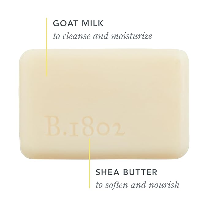 Beekman 1802 Glacial Mint & Eucalyptus Goat Milk Bar Soap for Men – Scented – 3.5 oz – Moisturizing Body Bar – Certified Microbiome Friendly – No Irritation – Sensitive Skin Safe