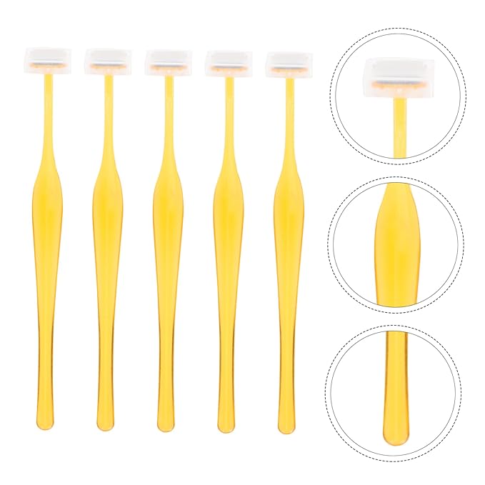 5Pcs Portable Eyebrow Trimmers for Women Lightweight Facial Hair Razors Safe Design Easy to Control Eyebrow Remover for Go Grooming