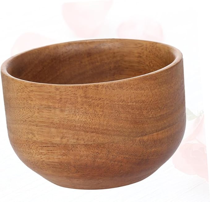 DOITOOL Men Shaving Bowl Wooden Shaving Soap Bowl Shave Soap Dish Stylish and Practical