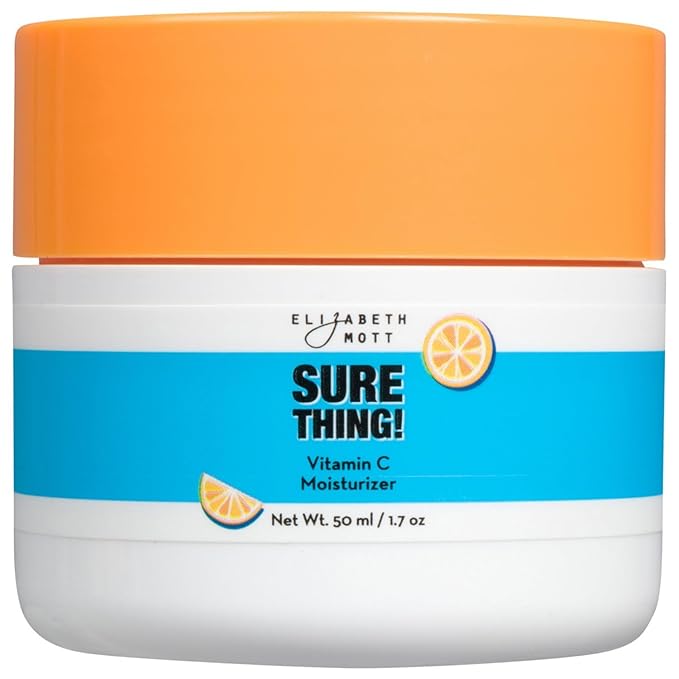 Elizabeth Mott Vitamin C Face Moisturizer – Lightweight Gel Cream with Gentle Triple Vitamin C Complex, Ceramides & Antioxidant-Rich Ingredients – Brightening Hydration for Radiant Skin, 1.7 oz