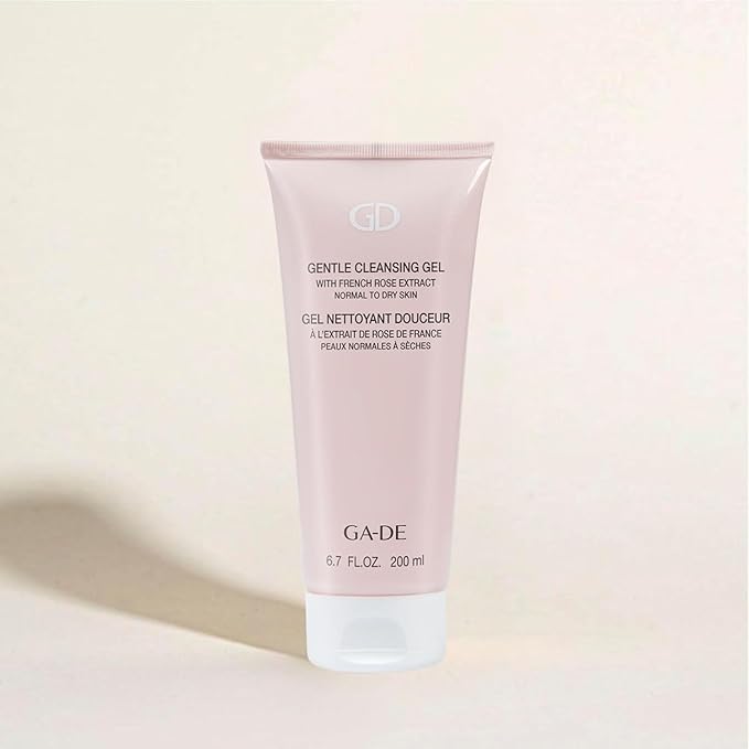 GA-DE Gentle Cleansing Gel - Normal to Dry Skin - Nourishing Fresh Cleansing Gel with French Rose, Purple Orchid, and Vitamin E - 6.7 oz