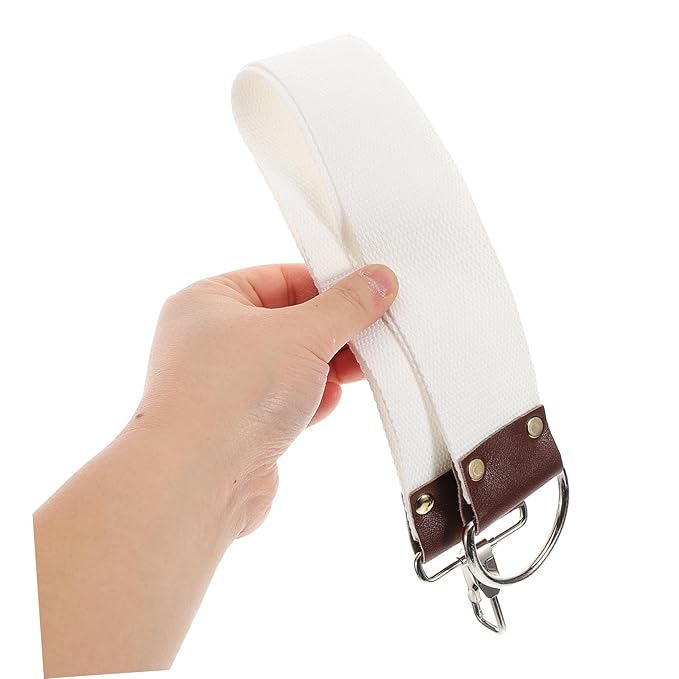 PartyKindom Dual Layer Canvas Razor Strop for Straight Razors Professional Barber Sharpening Belt Lightweight Portable for Go Grooming Enhances Blade Longevity Easy