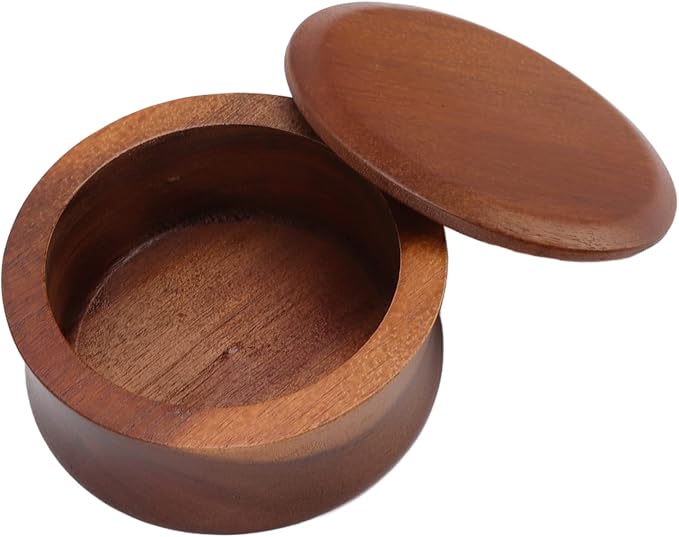 TOPINCN Men Wooden Shaving Brush Bowl Cup Foam Bowl Tool Mug Shaving Bowl Maple Wooden Scrub Bowl Serve Bowl Shaver Serving Bowl Chimney Brushes
