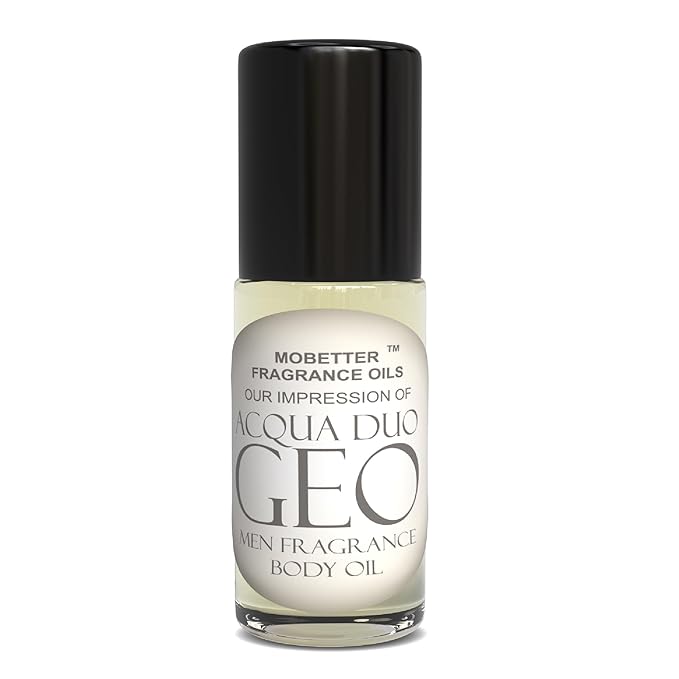 MOBETTER FRAGRANCE OILS Acqua Duo Geo 1 Oz Perfume Fragrance Body Oil for Men