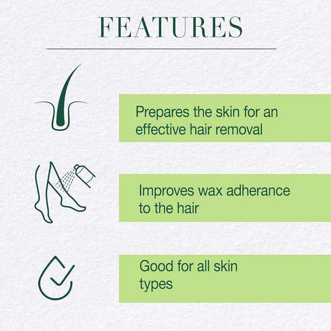 Clean + Easy Cleanse- Pre Wax Cleanser, Removes Any Traces Of Oils and Make-up Before Hair Removal, Essential Pre-Treatment for Effective Waxing, 16 oz
