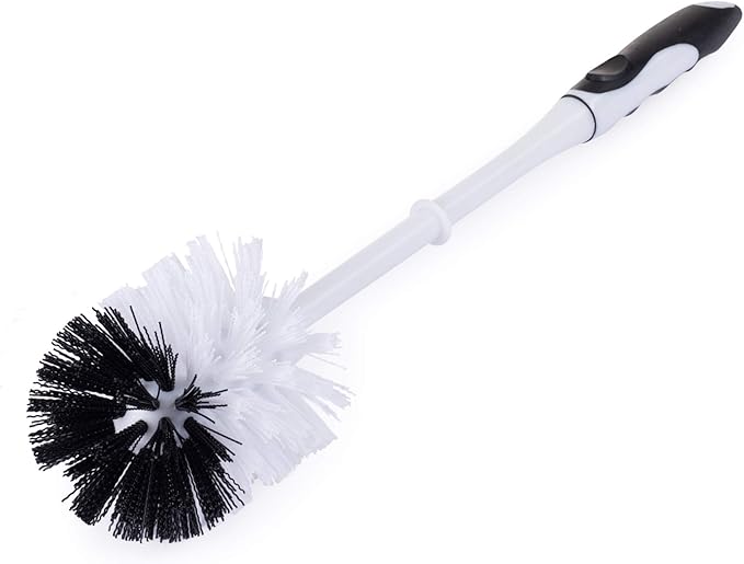 Fuller Brush Toilet Bowl Brush in Caddy Set – 16-Inch Long Handle – Heavy Duty Dome Tufted Bristles, Rubberized Non-Slip Grip, Bathroom, Rim, Trap Cleaner (Pack of 1)