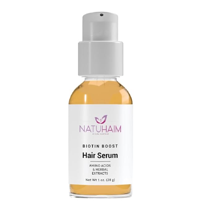 Suero de biotin para el crecimiento del cabello, el friz y para fortalecer. Mejora la perdida del cabello y la resequedad. Suero Natuhaim.