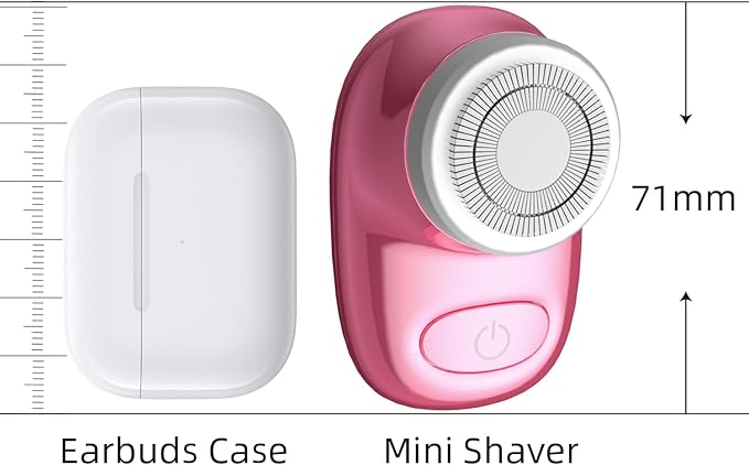 Mini Electric Shaver, Pocket Size Electric Shaver for Men Women, Rechargeable Easy One-Button, Portable Powerful Waterproof Razor for Travel Office Business Trip (2Pack)