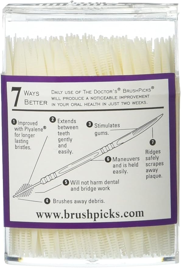 The Doctor's BrushPicks Interdental Toothpicks, 275 pieces per Pack (1-Pack)