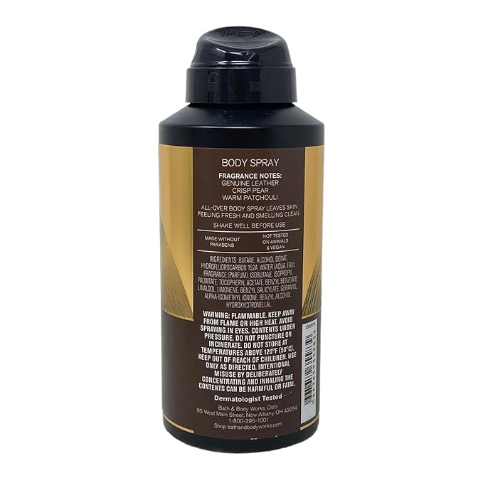 Bath & Body Works The Men's Collection Honorable 2 Body Spray with a Cabin Spice Bar Soap