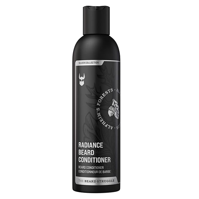 The Beard Struggle - Marksman's Beard Conditioner - Alfheim's Forests, Silver Collection - Nourish, Softens, & Strengthens Beard - Radiance Beard Conditioner for Men (8 Fl oz)