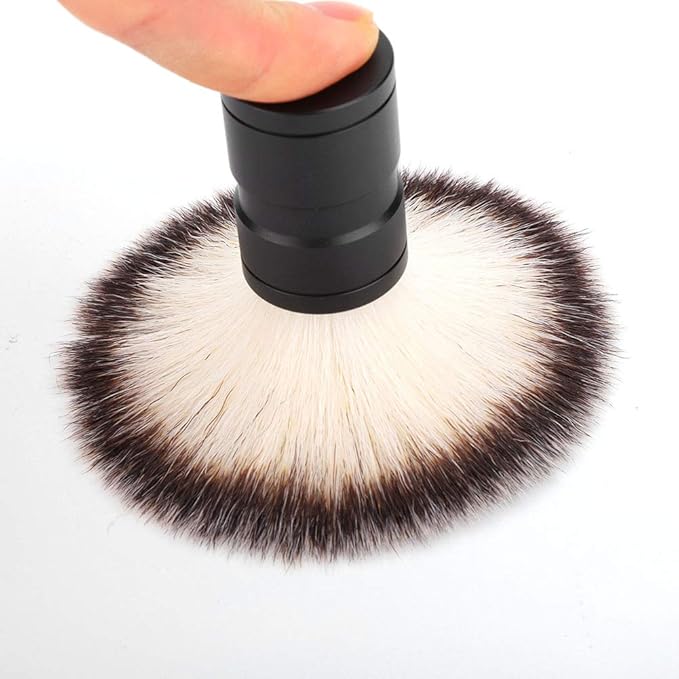 Men's Beard Shaver Set, with Stainless Steel Shaving Soap Bowl Soft Hair Brush Beard Cleaning Tool Kits for Home or Hair Salon Barber(Black)