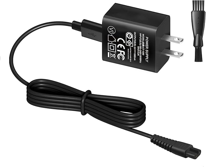 5V Trimmer Charger compatible with Hatteker RFC-588 RFC-598 RFC-690 RFC-692 RFC-696 RSCX-9598 RSCX-7568 Cordless Hair Trimmer Pro Hair Clippers Beard Trimmer & Electric Shaver Razor.