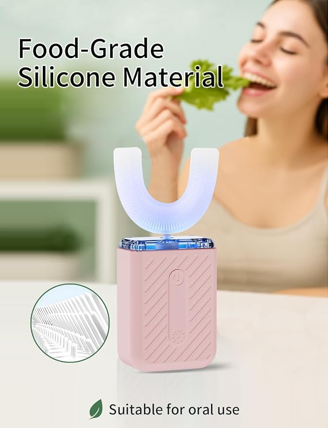 U-Shaped Electric Toothbrush for Adults, Electric Toothbrush with IPX7 Waterproof