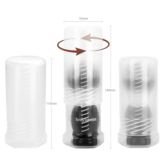 Travel Shaving Brushes Kit For Men, 4 In 1 Shaving Brush Set With Nylon Bristle Shaving Brush, Shaving Brush Case, Shaving Cream and Foldable Shaving Bowl For Trip (Nylon Bristle)