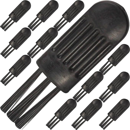VILLCASE 100pcs Electric Shaver Brush Nose Hair Trimmer Cleaner Brush Set Black for Men’s Razor Cleaning and Ear Wax Removal Tools