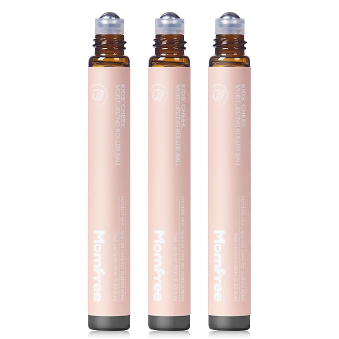 Teething Roller for Babies, 3-Pack Roll-On Applicator with Natural Ingredients, Cooling Comfort for Cheeks, Smooth & Mess-Free, Portable for Home & Travel Use