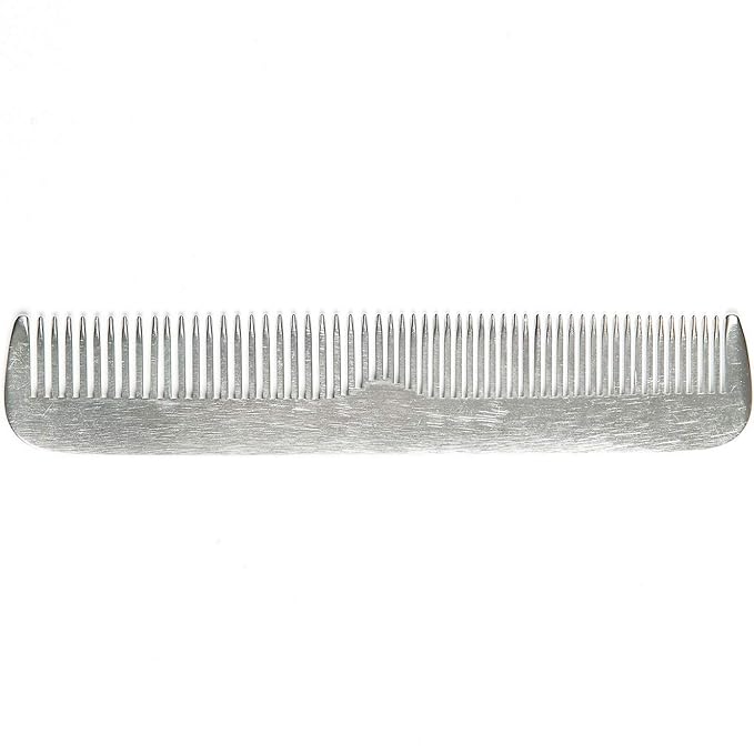 Fendrihan Sturdy Metal Fine Tooth Barber Grooming Comb (6.7 Inches)
