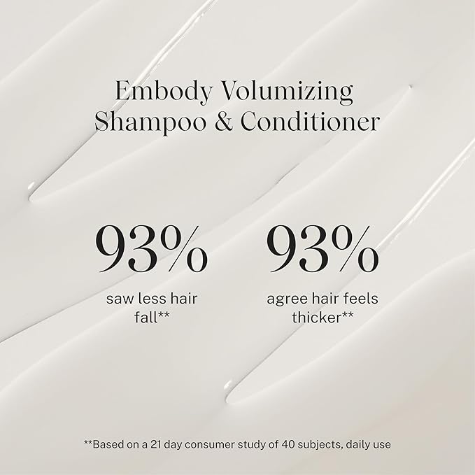 JVN Embody Volumizing Shampoo and Conditioner Set, 20 Fl Oz, Color Safe Clarifying Shampoo for Build up, Adds Fullness, Moisture, Restores Shine, Hair Care for Women and Men, Silicone and Sulfate Free