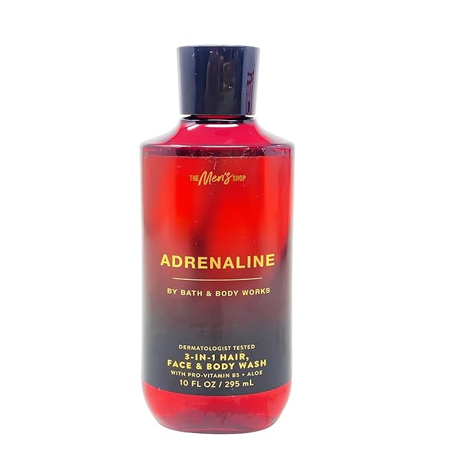 Bath & Body Works Adrenaline - Body Wash and Body Spray with a Cabin Spice Soap