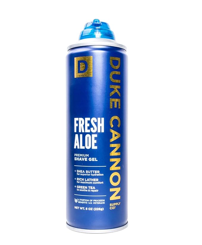 Duke Cannon Supply Co Superior Grade Shaving Gel Foam, Fresh Aloe Scent, 8 oz