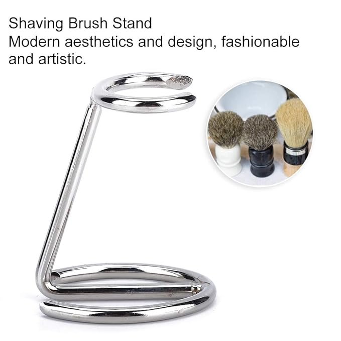 Shaving Brush Stand, Shave Brush Holder, Stainless Steel For Daily Personal Shaving And Barber Tool for Salon