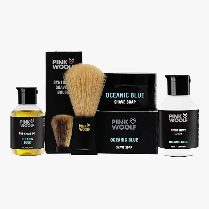 Pre-Shave Oil for Men | Oceanic Blue Scent | Softens Beard, Prepares Skin for Smooth, Razor Burn-Free Shave | Suitable for All Skin Types | 2 Fl Oz Natural Grooming Oil | Pack of 1
