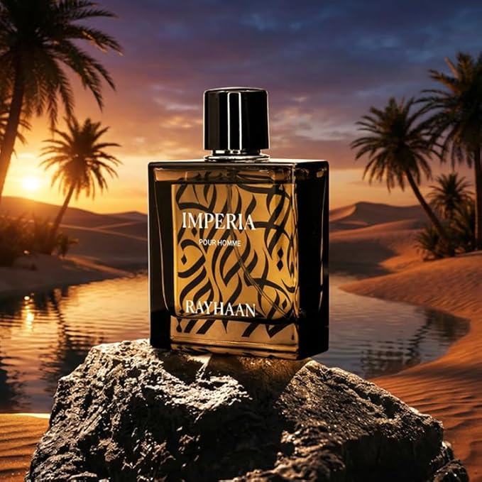 Rayhaan Imperia Eau de Parfum Spray for Men, 3.4 Ounce