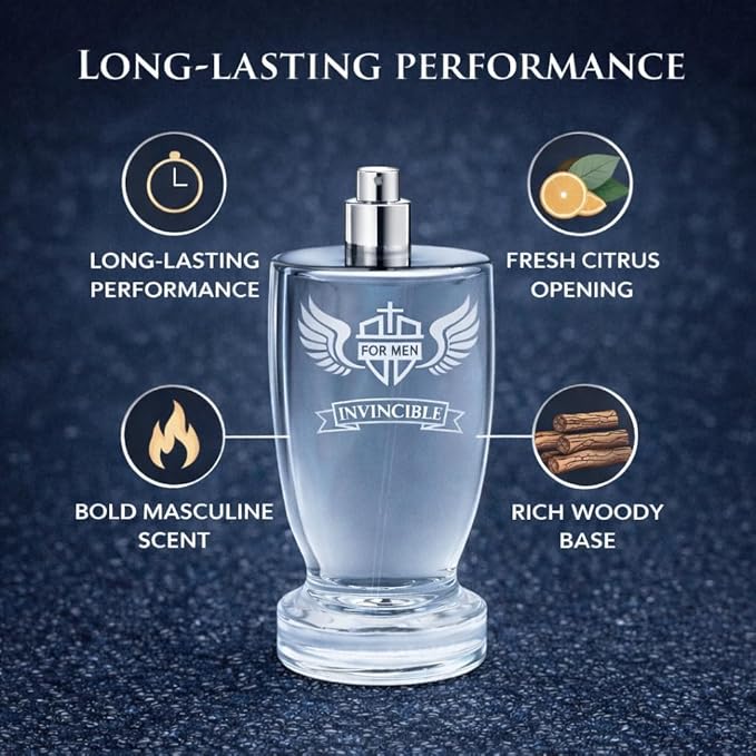Perfume for Men – Fresh Aquatic Woody Cologne with Grapefruit, Jasmine & Patchouli – Bold Long-Lasting Fragrance – Eau de Parfum 100ml (3.4 fl oz)