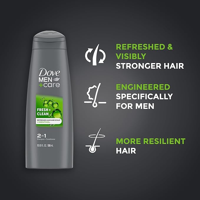Dove Men+Care Shower Caddy College Gift Set – Extra Fresh Body + Face Wash, Deodorant for Men + Fresh & Clean 2-in-1 Shampoo & Conditioner (4 Piece Set)