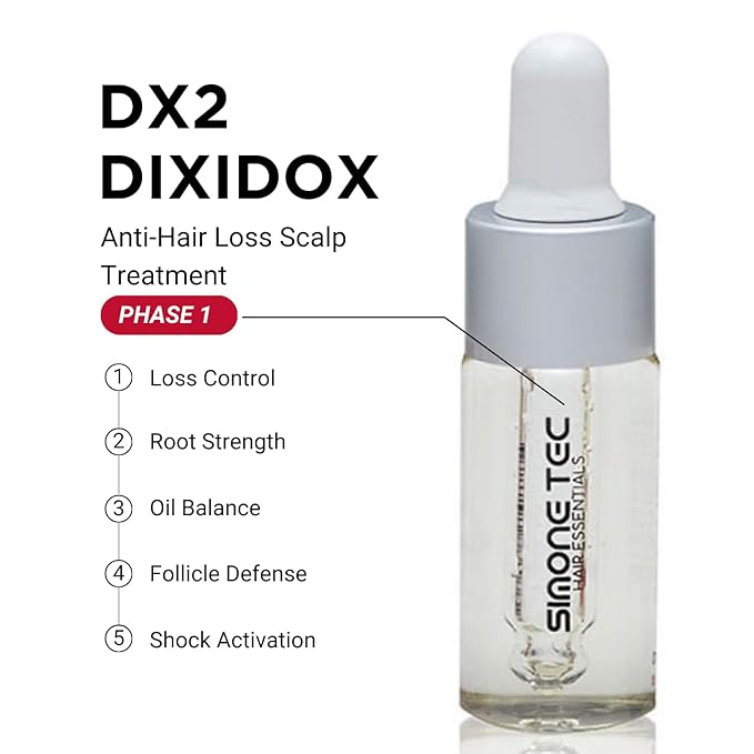 Simone Tec Prevention Hair Loss Conditioner 8Fl Oz | Restore and Strengthen Formula, Scalp Circulation Stimulator | Dx2-Dixidox Phase 1 and DNA-Pollen Phase 2 10ml Promo Included