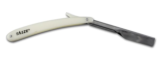 TAIZE - Straight Edge Razor - Professional Barber - Japanese Stainless Steel - Pearl - 6''