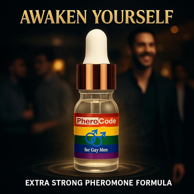 PheroCode Extra Strong Pheromone Cologne Perfume Body Oil for Gay Men Feromonas - Gay Male Fragrance Original Essential Perfume Best Gift for Him For Men 0.17 fl. Oz